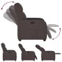 Sillón reclinable de tela marrón oscuro by , Armchairs - Ref: Foro24-4015527, Price: 178,16 €, Discount: %