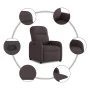 Sillón reclinable de tela marrón oscuro by , Armchairs - Ref: Foro24-4015527, Price: 178,16 €, Discount: %