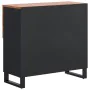 Aparador con 2 puertas madera maciza de acacia 80x33x75 cm de , Aparadores - Ref: Foro24-352922, Precio: 145,37 €, Descuento: %