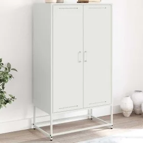 Aparador de acero blanco 68,5x38,5x123,5 cm by , Sideboards - Ref: Foro24-846499, Price: 106,36 €, Discount: %