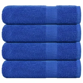 Toallas de ducha 4 uds 100% algodón azul 70x140 cm 360 gsm de , Toallas - Ref: Foro24-136714, Precio: 41,31 €, Descuento: %