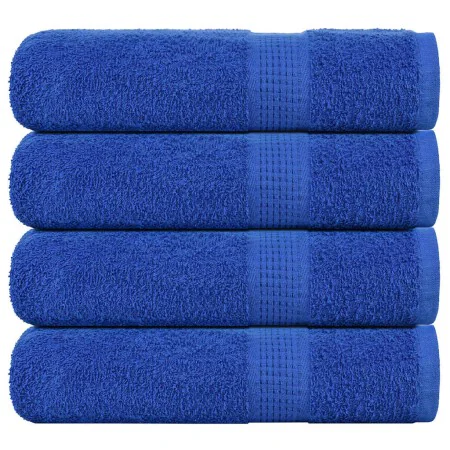 Toallas de ducha 4 uds 100% algodón azul 70x140 cm 360 gsm de , Toallas - Ref: Foro24-136714, Precio: 41,31 €, Descuento: %