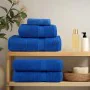 Toallas de ducha 4 uds 100% algodón azul 70x140 cm 360 gsm de , Toallas - Ref: Foro24-136714, Precio: 41,31 €, Descuento: %