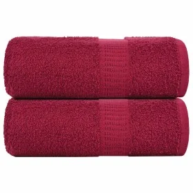 Toallas 2 uds 100% algodón burdeos 30x30 cm 360 gsm de , Toallas - Ref: Foro24-136728, Precio: 11,06 €, Descuento: %