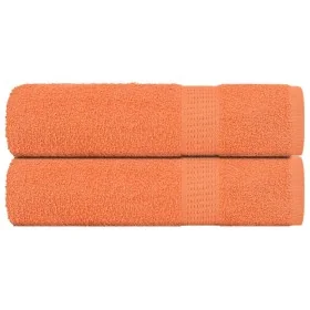 Toallas de baño 2 uds naranja 100x150 cm 360 gsm 100% algodón de , Toallas - Ref: Foro24-136908, Precio: 29,90 €, Descuento: %