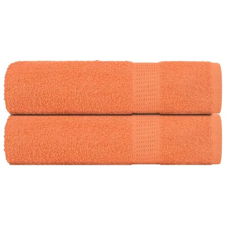 Toallas de baño 2 uds naranja 100x150 cm 360 gsm 100% algodón de , Toallas - Ref: Foro24-136908, Precio: 29,90 €, Descuento: %