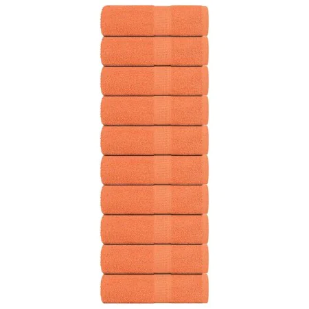 Toallas de visita 10 uds naranja 30x50cm 360gsm 100% algodón de , Toallas - Ref: Foro24-136901, Precio: 21,54 €, Descuento: %