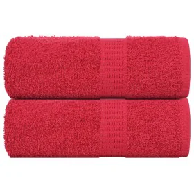 Toallas 2 uds 100% algodón rojo 30x30 cm 360 gsm de , Toallas - Ref: Foro24-136920, Precio: 11,06 €, Descuento: %