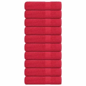 Toallas de baño 10 uds rojo 100x150 cm 360 gsm 100% algodón de , Toallas - Ref: Foro24-136934, Precio: 100,38 €, Descuento: %
