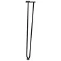 Patas de mesa tipo horquilla 4 uds acero macizo negro 72 cm by , Table legs - Ref: Foro24-4012424, Price: 52,65 €, Discount: %