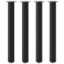 Patas para mesa de centro 4 uds acero negro 90-92 cm de , Patas para mesas - Ref: Foro24-4012472, Precio: 107,91 €, Descuento: %