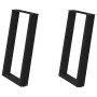 Patas para mesa comedor forma U 2uds acero negro 60x(72-73) cm by , Table legs - Ref: Foro24-4012788, Price: 78,50 €, Discoun...
