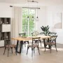 Patas para mesa comedor forma U 2uds acero negro 60x(72-73) cm by , Table legs - Ref: Foro24-4012788, Price: 78,50 €, Discoun...