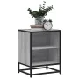 Mesita noche madera de ingeniería gris sonoma 40x31x50 cm metal de , Mesitas de noche - Ref: Foro24-848705, Precio: 36,71 €, ...