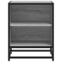 Mesita noche madera de ingeniería gris sonoma 40x31x50 cm metal de , Mesitas de noche - Ref: Foro24-848705, Precio: 36,71 €, ...