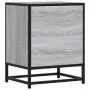 Mesita noche madera de ingeniería gris sonoma 40x31x50 cm metal de , Mesitas de noche - Ref: Foro24-848705, Precio: 36,71 €, ...