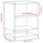 Mesita de noche madera ingeniería roble marrón 40x31x50cm metal de , Mesitas de noche - Ref: Foro24-848707, Precio: 36,71 €, ...