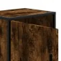 Mesita noche madera ingeniería roble ahumado 40x31x50cm metal de , Mesitas de noche - Ref: Foro24-848713, Precio: 36,47 €, De...