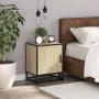 Mesita de noche madera ingeniería roble sonoma 40x31x50cm metal by , Nightstands - Ref: Foro24-848711, Price: 39,11 €, Discou...