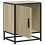 Mesita de noche madera ingeniería roble sonoma 40x31x50cm metal by , Nightstands - Ref: Foro24-848711, Price: 39,11 €, Discou...