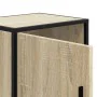 Mesita de noche madera ingeniería roble sonoma 40x31x50cm metal by , Nightstands - Ref: Foro24-848711, Price: 39,11 €, Discou...