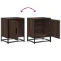 Mesitas noche 2 uds madera ingeniería marrón roble 40x31x50 cm de , Mesitas de noche - Ref: Foro24-848718, Precio: 65,70 €, D...