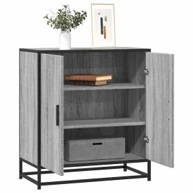Aparador madera ingeniería y metal gris Sonoma 68x35x76 cm by , Sideboards - Ref: Foro24-848967, Price: 85,93 €, Discount: %