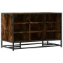Banco zapatero madera de ingeniería roble ahumado 84x40x53,5 cm by , Benches for halls and storage - Ref: Foro24-849231, Pric...