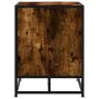 Banco zapatero madera de ingeniería roble ahumado 84x40x53,5 cm by , Benches for halls and storage - Ref: Foro24-849231, Pric...