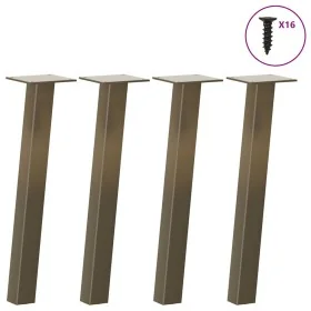 Patas para mesa de centro 4 uds acero acero natural 42 cm de , Patas para mesas - Ref: Foro24-4012491, Precio: 41,25 €, Descu...