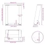 Patas de mesa de centro forma U 2uds acero negro 30x(30-31) cm de , Patas para mesas - Ref: Foro24-4012736, Precio: 54,56 €, ...