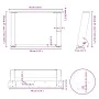 Patas de mesa de centro forma U 2uds acero blanco 40x(30-31) cm by , Table legs - Ref: Foro24-4012741, Price: 59,54 €, Discou...
