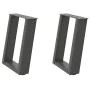Patas para mesa de centro en forma de U 2 uds antracita acero by , Table legs - Ref: Foro24-4012762, Price: 61,61 €, Discount: %