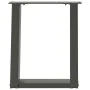 Patas para mesa de centro en forma de U 2 uds antracita acero by , Table legs - Ref: Foro24-4012762, Price: 61,61 €, Discount: %