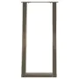 Patas mesa consola forma U 2 uds acero natural 38x(72-73) cm by , Table legs - Ref: Foro24-4012783, Price: 68,92 €, Discount: %