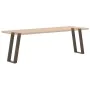 Patas mesa consola forma U 2 uds acero natural 38x(72-73) cm by , Table legs - Ref: Foro24-4012783, Price: 68,92 €, Discount: %