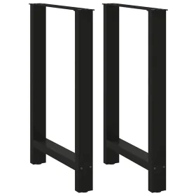 Patas de mesa de centro acero negro 2 uds 60x(90-91) cm de , Patas para mesas - Ref: Foro24-4013332, Precio: 91,92 €, Descuen...