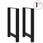 Patas de mesa de centro acero negro 2 uds 60x(90-91) cm de , Patas para mesas - Ref: Foro24-4013332, Precio: 91,92 €, Descuen...