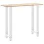 Patas de mesa de centro acero blanco 2 uds 50x(110-111) cm de , Patas para mesas - Ref: Foro24-4013353, Precio: 109,24 €, Des...