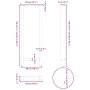 Patas de mesa de centro acero blanco 2 uds 50x(110-111) cm de , Patas para mesas - Ref: Foro24-4013353, Precio: 109,24 €, Des...