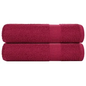 Toallas de Baño 2 uds burdeos 100x150 cm 360 gsm 100% algodón de , Toallas - Ref: Foro24-136740, Precio: 27,45 €, Descuento: %
