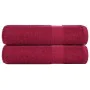 Toallas de Baño 2 uds burdeos 100x150 cm 360 gsm 100% algodón de , Toallas - Ref: Foro24-136740, Precio: 27,45 €, Descuento: %