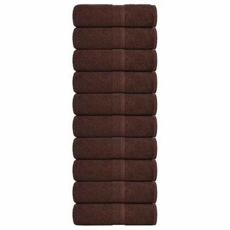 Toallas de jabón 10 uds marrón 30x30 cm 360 gsm 100% algodón de , Toallas - Ref: Foro24-136754, Precio: 25,00 €, Descuento: %