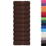 Toallas de jabón 10 uds marrón 30x30 cm 360 gsm 100% algodón de , Toallas - Ref: Foro24-136754, Precio: 25,00 €, Descuento: %