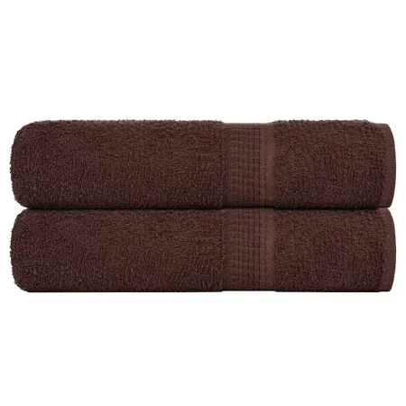 Toallas de ducha 2 uds 100% algodón marrón 70x140 cm 360 gsm de , Toallas - Ref: Foro24-136761, Precio: 23,90 €, Descuento: %
