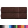 Toallas de ducha 2 uds 100% algodón marrón 70x140 cm 360 gsm de , Toallas - Ref: Foro24-136761, Precio: 23,90 €, Descuento: %