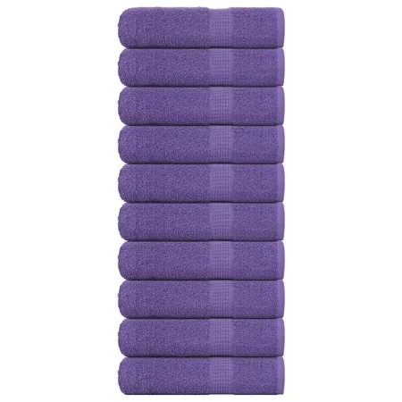 Toallas de baño 10 uds morado 100x150 cm 360 gsm 100% algodón de , Toallas - Ref: Foro24-136886, Precio: 104,67 €, Descuento: %