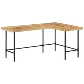 Escritorio madera maciza mango y hierro 165x110x77 cm de , Escritorios - Ref: Foro24-353333, Precio: 274,20 €, Descuento: %