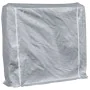 Leñero con protector de lluvia 150x25x150 cm acero galvanizado de , Bolsas y soportes de leña - Ref: Foro24-4100709, Precio: ...