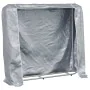 Leñero con protector de lluvia 150x25x150 cm acero galvanizado de , Bolsas y soportes de leña - Ref: Foro24-4100709, Precio: ...